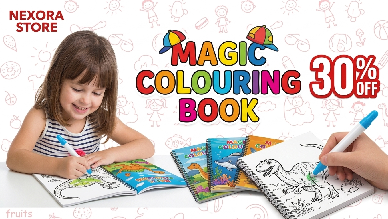 BUY 1 GET 1 FREE Reusable™️ 8 pages Magic Water Painting & Drawing Board Book + Doodle pen