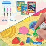 BUY 1 GET 1 FREE Reusable™️ 8 pages Magic Water Painting & Drawing Board Book + Doodle pen
